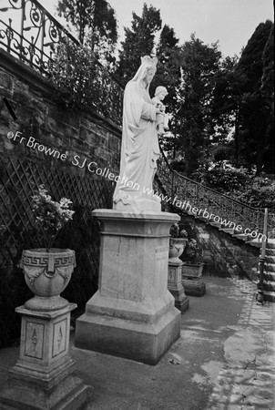 WEST GABLE - PRAYING AT STATUE B.V.M. WHERE B. WALLS ONCE STOOD